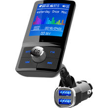 Konfila-modulador de transmisor FM con Bluetooth con salida auxiliar QC3.0, Kit de cargador rápido de manos libres para coche, USB Dual, Compatibilidad de puertos, tarjeta TF, u-disk 2024 - compra barato