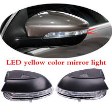 Kamshing 2PCS Rear View Mirror LED Turn Signal Flashes With Courtesy Light For Volkswagen VW CC Scirocco EOS New Magotan 2024 - buy cheap