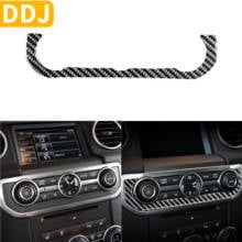 Adesivo de carbono para land rover discovery 4 lr4 d4 hse gs xs, acessórios interiores, relógio automotivo, painel de controle de música, adesivo modificado 2024 - compre barato