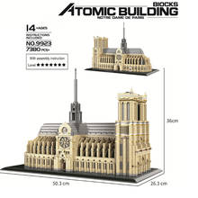 Lost World famous Historical Architecture building bricks Notre Dame de Paris france micro diamond block nanobrick toy collector 2024 - buy cheap