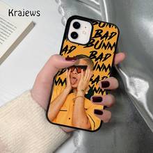 Krajews Bad Bunny Yellow coque Phone Case for iPhone 12 13 mini 5 6S 7 8 PLUS X XS XR 11 PRO MAX SE 2020  Cover Funda Shell 2024 - buy cheap