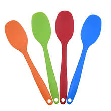 Condiment Utensil Coffee Spoon Kids Ice Cream Tableware Tool Silicone Kitchen Bakeware Utencil Spoons And Scoop Cooking Tools 2024 - buy cheap