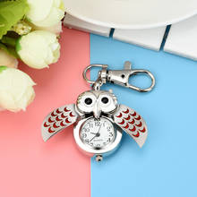 Simple watches ladies Fashion Gorgeous Owl Watch Clip Pocket Keychain Outdoor Sports Hot Sale Wristwatches Relogio Feminino 2024 - buy cheap