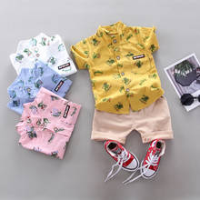 Fashion Summer Children Casual Clothing Baby Boys Girl Print animal Shirt Shorts 2Pcs/sets Kid Infant Clothes Toddler Tracksuit 2024 - buy cheap