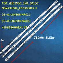 1set=3pieces LED Backlight FOR  T C L L43E5800A-UD OEM43LB06 LED3030F2.1 V1.2   DS-4C-LB4308-YM01J 2024 - buy cheap