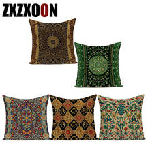 Middle East Boho Mandala Geometric Flower Cojines Decorativos Para Sofa Pillow Cover Decorative Polyester Cushion Cover 2024 - buy cheap