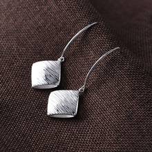 FNJ Square Earrings 925 Silver Original Pure S925 Sterling Silver Drop Earring for Women Jewelry 2024 - buy cheap