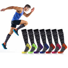 7 color Compression Socks Men & Women Fit For Running Nurses Flight Travel & Maternity Pregnancy Sport Socks Boost Stamina Socks 2024 - buy cheap