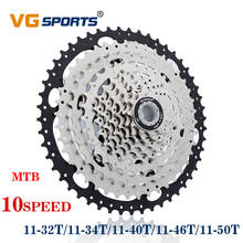 VG sports MTB 10 speed 11-50T cassette bicycle freewheel 46T 40T sprocket cdg 34T 32T cog velocidade mountain bike flywheel 2024 - buy cheap