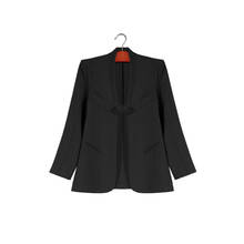 Korea Women's Fashion Medium Style Slim Suit Blazer Jacket Padded Shoulder Coat 2024 - buy cheap