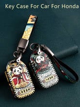 Leather Car Key Case Cover Keychain for Honda Jade Crider 2015 Odyssey 2018 Vezel City Spirior Pilot Freed 2020 Auto Accessories 2024 - buy cheap