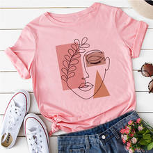 Beautiful Geometry pink Print T Shirt Women 90s Graphic T-shirts Harajuku Tops Tee Cute Short Sleeve Animal Casual Female Tshirt 2024 - buy cheap