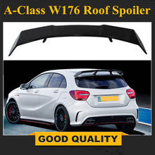 For Mercedes W176 A45 Car Carbon Fiber Roof Wing Lip spoiler Fit For Mercedes-Benz A-Class W176 A180 A250 A260 A45 AMG 2013-2018 2024 - buy cheap