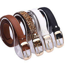 Hot Sale Faux Leather Women Belts Waist 110 cm Solid Adjustable Belt With Metal Buckle Straps Fashion Women jeans Dress Strap 2024 - buy cheap