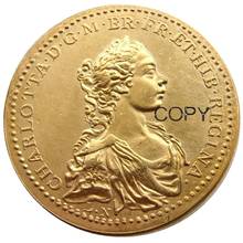 ENGLAND MEDAL 1761 GRANDE BRETAGNE COURONNEMENT CHARLOTTE DE MECKLEMBURG Gold Plated Copy coin 2024 - buy cheap