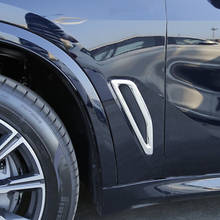 ABS передняя панель с обеих сторон, декоративная рамка, накладка, 2 шт., для BMW X5 G05, 2019, наклейки для стайлинга автомобилей 2024 - купить недорого