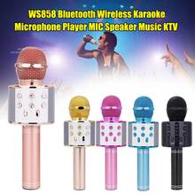 Micrófono inalámbrico con Bluetooth para Karaoke, altavoz profesional, reproductor de mano, grabador de canciones, micrófono para niños 2024 - compra barato