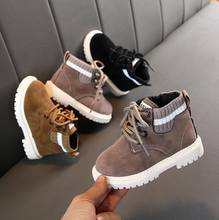 Child Casual Boots New Autumn Winter Martin Boots Boys Shoes Fashion Leather Soft Antislip Girls Snow Boot Sport Running Shoes 2024 - buy cheap