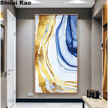 abstract Flowing Color golden diamond embroidery New 3d diy Diamond Painting Full square round drill diamant painting home decor 2024 - buy cheap