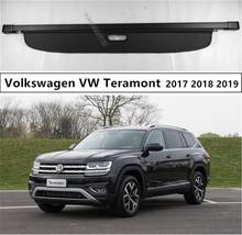 Para volkswagen vw teramont atlas 2017 2018 2019 tronco traseiro segurança escudo carga capa alta qualit acessórios do automóvel preto bege 2024 - compre barato