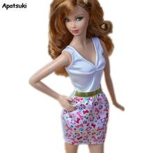 Sleeveless V-neck Doll Dress For Barbie Clothes Outfits Evening Party Dresses For 1/6 BJD Dolls Accessories Kids & Baby DIY Toys 2024 - buy cheap
