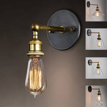 Industrial Vintage Wall Lamp For Living Room Bedroom Restaurant Cafe Bar Decor Glass Wall Lamps E27 Bedside Wall Light Fixtures 2024 - buy cheap