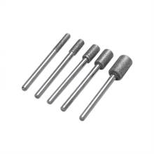 5 pc/set 3-8mm cabeças de moagem de diamante cilíndrico ferramentas para granito diamante rebolo para dremel ferramenta giratória acessórios 2024 - compre barato