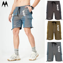 Shorts esportivo casual respirável, calção de marca para homens, moda de rua e hip hop, moda de verão, 2021 2024 - compre barato