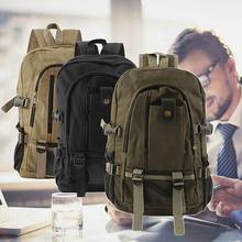 Мужской повседневный холщовый рюкзак, школьный рюкзак, винтажный ранец, сумка для ноутбука, износостойпосылка 2024 - купить недорого