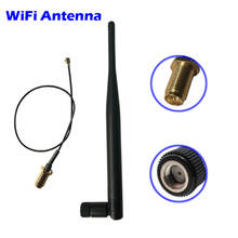 Antena wifi 5dbi 21cm u. fl/ipex para rpsma, cabo rabo de porco 2.4ghz omni aéreo para reforço modem roteador ap extensor usb 2024 - compre barato