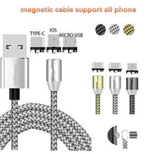 Cable cargador magnético de carga rápida, Cable Micro USB para Ulefone S9 Pro,X,Gemini,Mix,Mix 2,Power 2,S7 Pro,S8 Pro,t1, S7, S8 2024 - compra barato