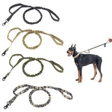 Coleira elástica tática para cachorro, conveniente, tática, extensível, cão militar, 4 cores, treinamento, coleira de cão tático 2024 - compre barato