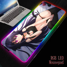 Mairuige  Anime Girl Large Gaming RGB USB LED Glowing Gamer Keyboard Mousepad Mice Mat 7 Lighting Modes for PC Computer Laptop 2024 - buy cheap