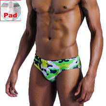 2020 New Gay Swimwear Men Push Up Swim Briefs Trunks Mens Sexy Underwear Swimsuit Swimming Trunks Suring Bikini Beach Shorts 57 2024 - buy cheap