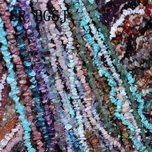 Free Shippning 5-8mm Assorted  Gems Freeform Chips Beads Natural Stone Wholesale Beads Long Strand 34" 2024 - compra barato