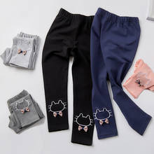 Girls Leggings Kids Trousers Children Clothing Soft Cotton Cute Cat Outfit Autumn New Thick Warm Pants Toddler Clothes 2024 - buy cheap