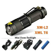 XM L2 hunting flash light XML- T6 mini Portable backpack most powerful torch flashlight 18650 Rechargeable waterproof lantern 2024 - купить недорого