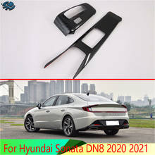 For Hyundai Sonata DN8 2020 2021 Carbon Fiber Style Gear Shift Panel Center Console Cover Trim Frame Car Styling Sticker 2024 - buy cheap