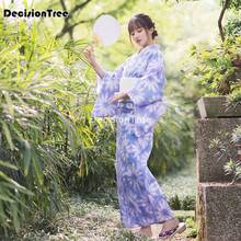 2022 evening dress japanese women tradition yukata kimono vintage cosplay costume vintage printing daily geisha kimono robe 2024 - buy cheap