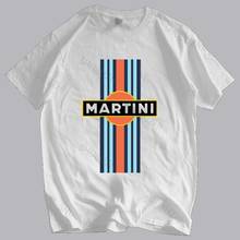 Hot sale men brand t shirt summer cotton tshirt Martini Racing Car Vintage Cool Gift Retro T Shirt euro size drop shipping 2024 - buy cheap