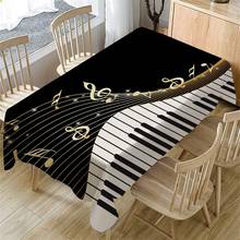 Piano Music Pattern Table Cloth Rectangular Tea Table Cover Dining Home Decor toalha de mesa nappe decoracao para casa manteles 2024 - buy cheap