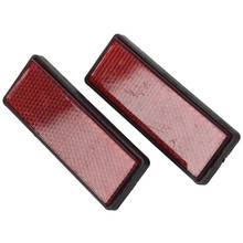 rectangle red Reflectors Universal For Motorcycles ATV Bikes Dirt Bikes 2024 - buy cheap