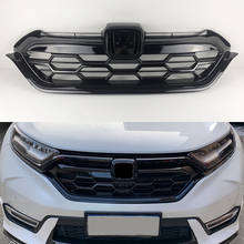 Grade dianteira para honda crv 2017 2018 e 2019, acessório para carros, malha superior e inferior, cromada 2024 - compre barato