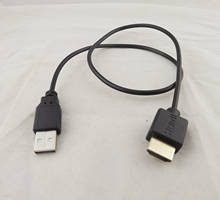 1 шт. 50 см HDMI штекер на USB 2,0 A штекер адаптер конвертер Разъем зарядный кабель 2024 - купить недорого