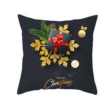 Cute Style Christmas Cushion Cover Cartoon Print 45x45cm Peach Skin Sofa Pillow Case Christmas Home Party Decoration 6zHH292 2024 - buy cheap