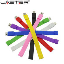JASTER Silicone Bracelet Wrist Band Pendrive 4GB 8GB 16GB 32GB 64GB  128GB USB Flash Drive Memory Stick U Disk Pendrives Gift 2024 - buy cheap