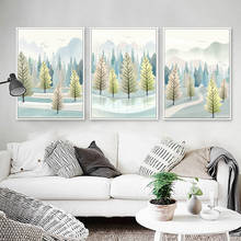 Nordic Decoration Forest Lanscape Wall Art Canvas Poster and Print Canvas Painting Decorative Picture for Living Room Home Decor 2024 - buy cheap