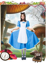 Sexy Adult Alice In Wonderland costume Halloween Princess Queen Magician Sissy Maid Sweet Lolita Dress Cosplay Dress 2024 - buy cheap