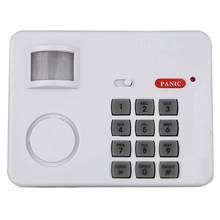 Wireless Motion Sensor Alarm with Security Keypad PIR Home Garage Shed Caravan white 2024 - buy cheap