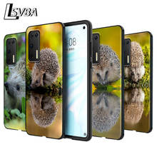 Funda de teléfono de silicona con diseño de erizo para Huawei, carcasa negra bonita para Huawei P30, P20, E Pro P40 Lite, P Smart Z Plus 2019, P10, P9 Lite 2024 - compra barato